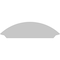Ekena Millwork Arched Architectural Grade PVC Pediment, 40"W x 14"H x 2-3/4"P PEDP040X140ARD00 - alternate 2